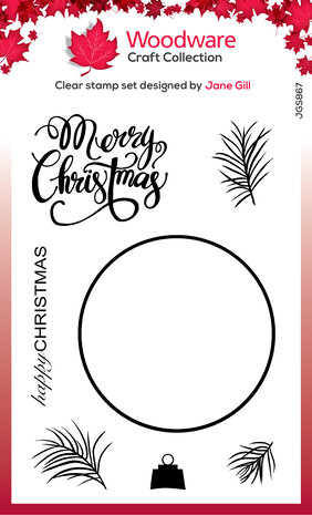 Woodware Paintable Baubles Big Circle Clear Stamps (JGS867) (OUTLET)