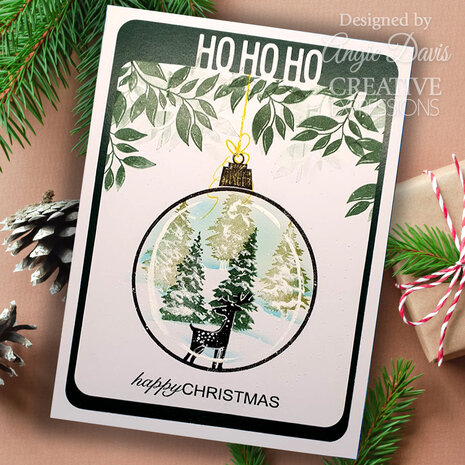 Woodware Paintable Baubles Big Circle Clear Stamps (JGS867) (OUTLET)