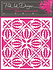 Holly Medallion 7x7 Inch Stencil (PINKST028) (OUTLET)
