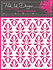 Holly Trellis 7x7 Inch Stencil (PINKST027) (OUTLET)
