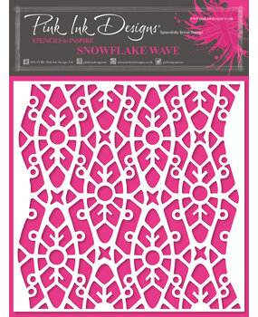 Pink Ink Designs Snowflake Wave 7x7 Inch Stencil (PINKST026) (OUTLET)