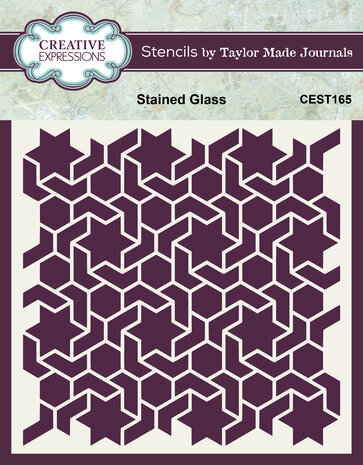 Creative Expressions Taylor Made Journals Stencil Stained Glass (CEST165) (OUTLET) Creative Expressions Taylor Made Journals Stencil Stained Glass (CEST165) (OUTLET)