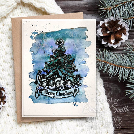 Creative Expressions Taylor Made Journals Clear Stamp A Vintage Christmas (CEC1104) (OUTLET)