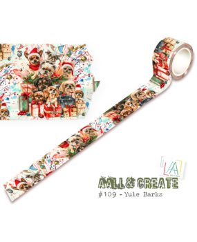 Aall and Create Washi Tape 25mm 10m Yule Barks (AALL-MT-109)