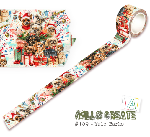 Aall and Create Washi Tape 25mm 10m Yule Barks (AALL-MT-109) Aall and Create Washi Tape 25mm 10m Yule Barks (AALL-MT-109)