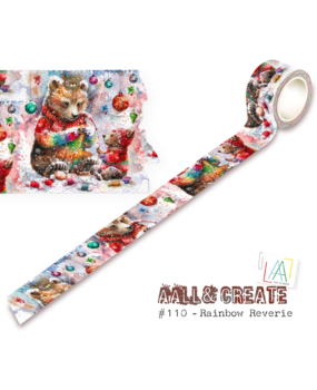 Aall and Create Washi Tape 25mm 10m Rainbow Reverie (AALL-MT-110)