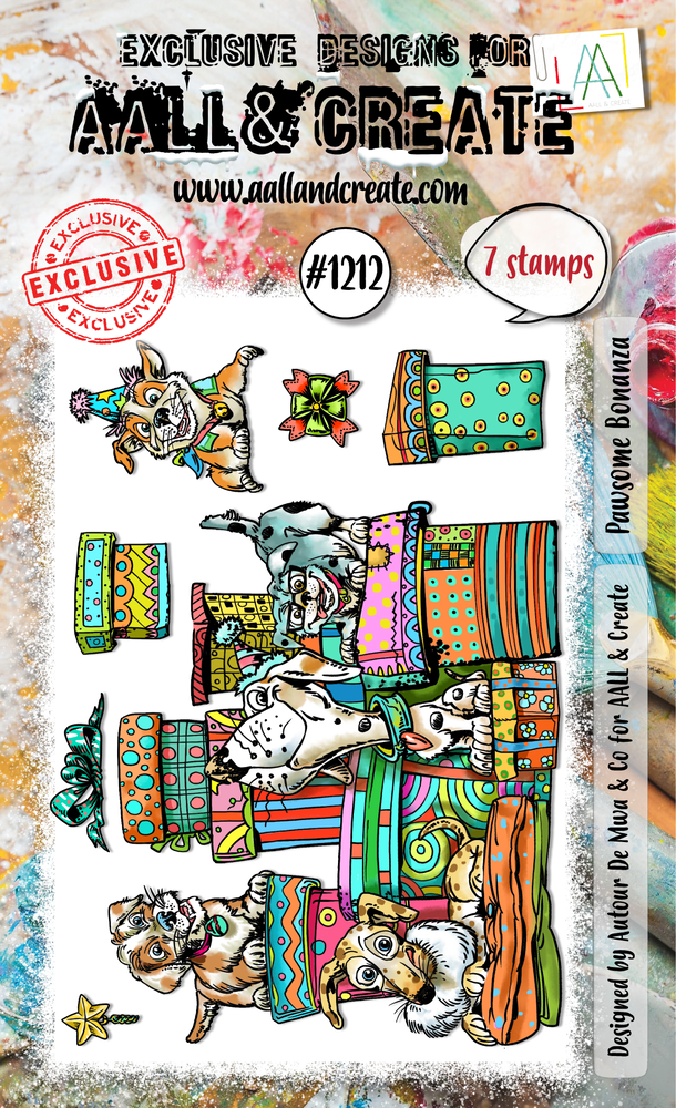 Aall and Create Stamp Set A6 Pawsome Bonanza (AALL-TP-1212) Aall and Create Stamp Set A6 Pawsome Bonanza (AALL-TP-1212)