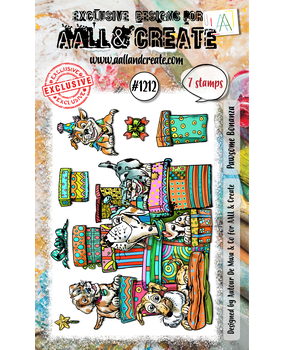 Aall and Create Stamp Set A6 Pawsome Bonanza (AALL-TP-1212)