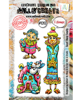 Aall and Create Stamp Set A7 Sweet Sheep Family (AALL-TP-1213)