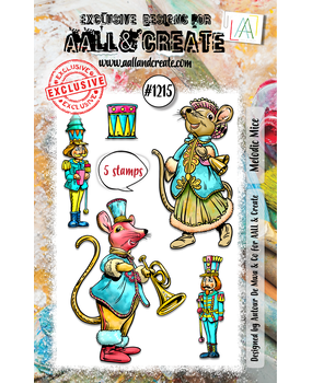 Aall and Create Stamp Set A7 Melodic Mice (AALL-TP-1215)
