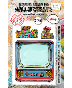 Aall and Create Stamp Set A7 Retro Treasures (AALL-TP-1219)