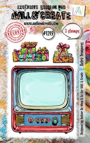 Aall and Create Stamp Set A7 Retro Treasures (AALL-TP-1219) Aall and Create Stamp Set A7 Retro Treasures (AALL-TP-1219)