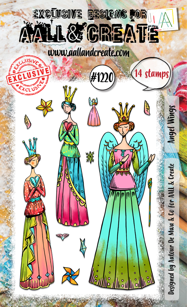 Aall and Create Stamp Set A6 Angel Wings (AALL-TP-1220) Aall and Create Stamp Set A6 Angel Wings (AALL-TP-1220)