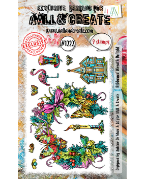 Aall and Create Stamp Set A6 Ribboned Wreath Delight (AALL-TP-1222)
