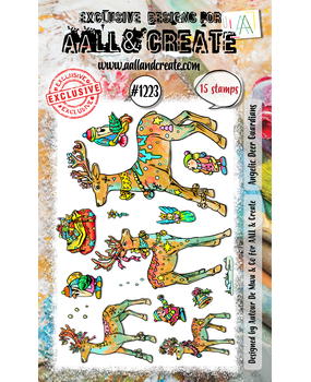 Aall and Create Stamp Set A6 Angelic Deer Guardians (AALL-TP-1223)