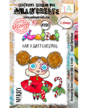 Aall and Create Stamp Set A7 Sweet Christmas (AALL-TP-1190)