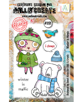 Aall and Create Stamp Set A7 Winter Is Magic (AALL-TP-1191)