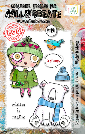 Aall and Create Stamp Set A7 Winter Is Magic (AALL-TP-1191) Aall and Create Stamp Set A7 Winter Is Magic (AALL-TP-1191)