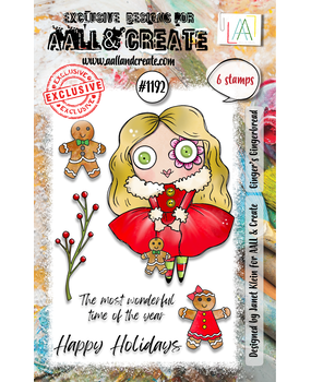 Aall and Create Stamp Set A7 Ginger’s Gingerbread (AALL-TP-1192)