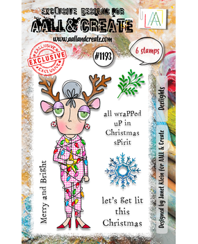 Aall and Create Stamp Set A7 Deelights (AALL-TP-1193)