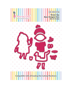 Dress My Craft Basic Designer Dies Winter Boy (DMCD5786) (OUTLET)