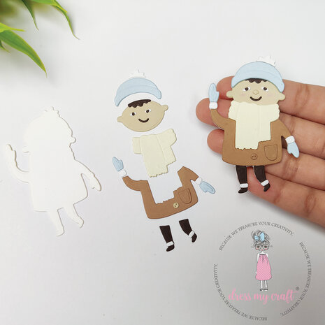 Dress My Craft Basic Designer Dies Winter Boy (DMCD5786) (OUTLET)