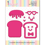 Dress My Craft Basic Designer Dies Happy Bread (DMCD6083) (OUTLET)