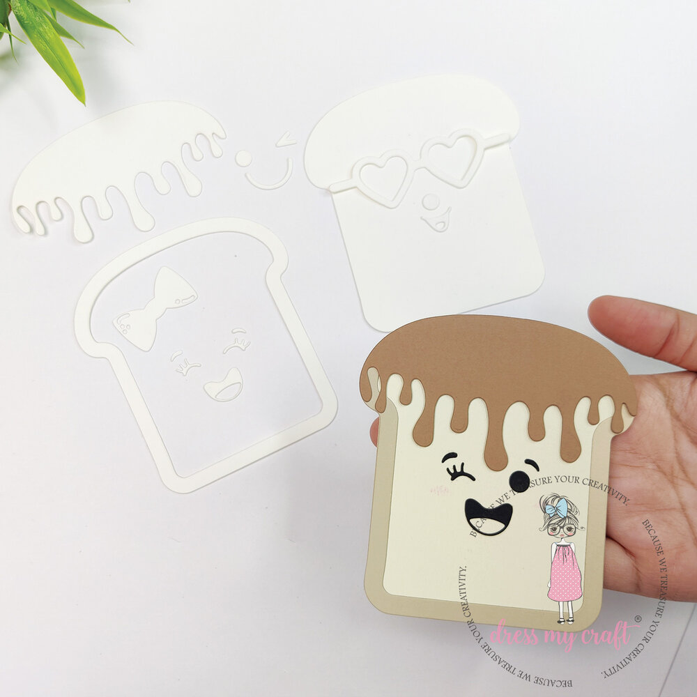 Dress My Craft Basic Designer Dies Happy Bread (DMCD6083) (OUTLET)