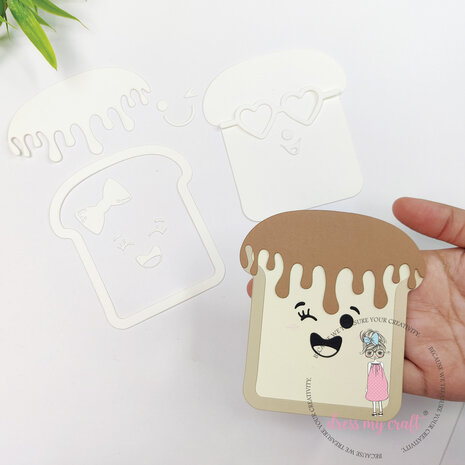 Dress My Craft Basic Designer Dies Happy Bread (DMCD6083) (OUTLET)