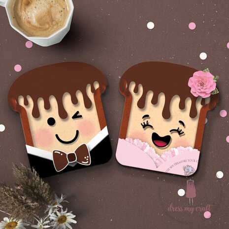 Dress My Craft Basic Designer Dies Happy Bread (DMCD6083) (OUTLET)