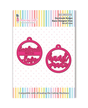 Dress My Craft Basic Designer Dies Handmade Badges (DMCD5390) (OUTLET)