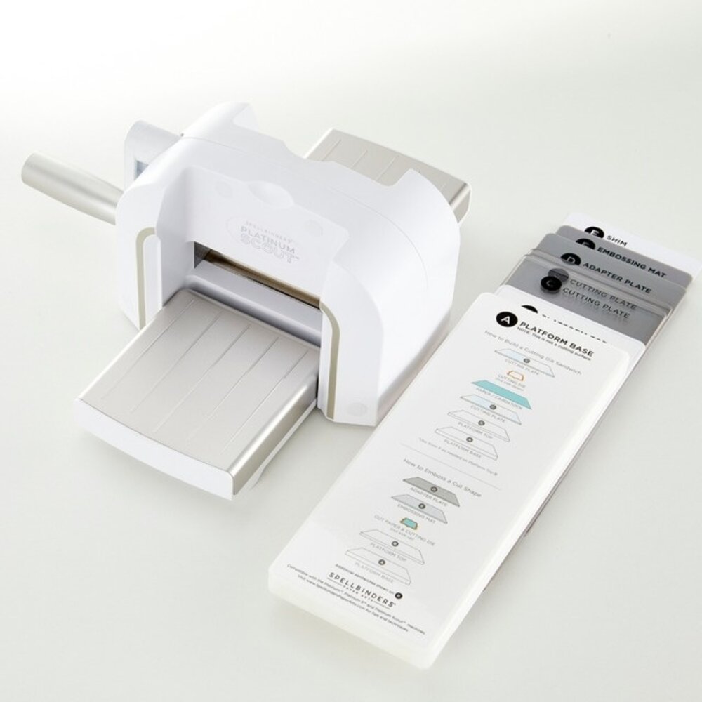 Spellbinders Platinum Scout Die Cutting and Embossing Machine 3.5 Inch Platform - White (PS-001)
