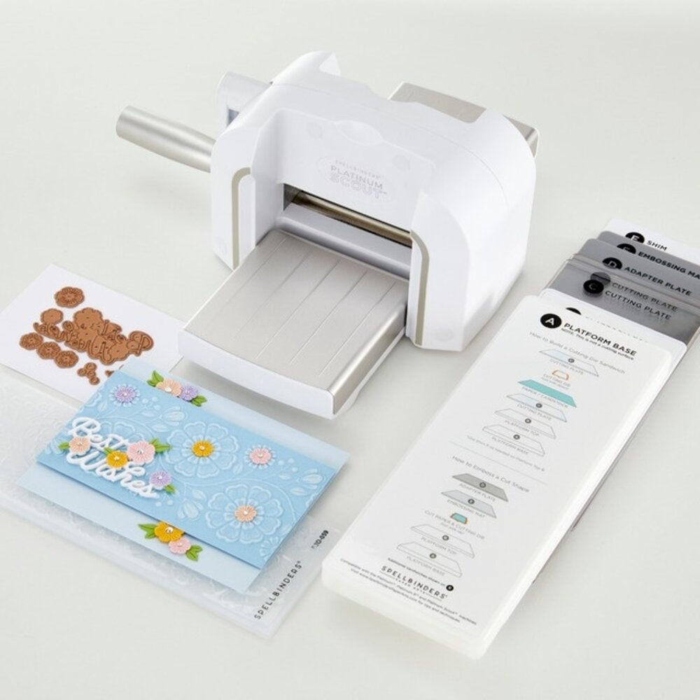 Spellbinders Platinum Scout Die Cutting and Embossing Machine 3.5 Inch Platform - White (PS-001)