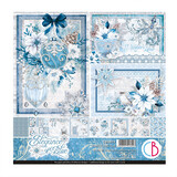Ciao Bella Elegance of Blue 8x8 Inch Paper Pad (12pcs) (CBH079)