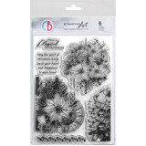 Ciao Bella Elegance of Blue 6x8 Inch Clear Stamps Boho Christmas (PS8122)