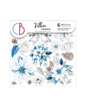 Ciao Bella Elegance of Blue 6x6 Inch Vellum Fussy Cut (6pcs) (CBVQ018) Ciao Bella Elegance of Blue 6x6 Inch Vellum Fussy Cut (6pcs) (CBVQ018)