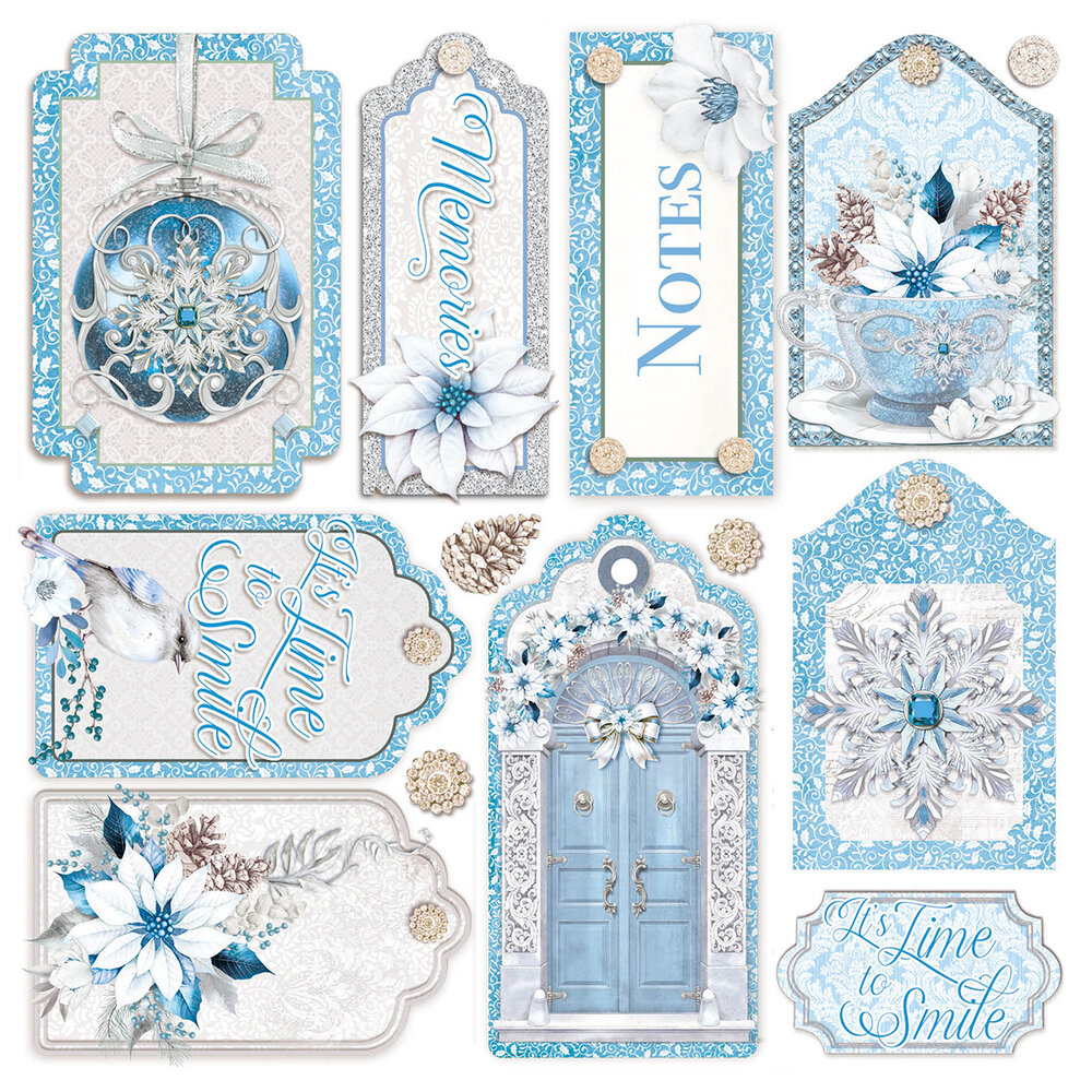 Ciao Bella Elegance of Blue 6x6 Inch Vellum Fussy Cut (6pcs) (CBVQ018) Ciao Bella Elegance of Blue 6x6 Inch Vellum Fussy Cut (6pcs) (CBVQ018)
