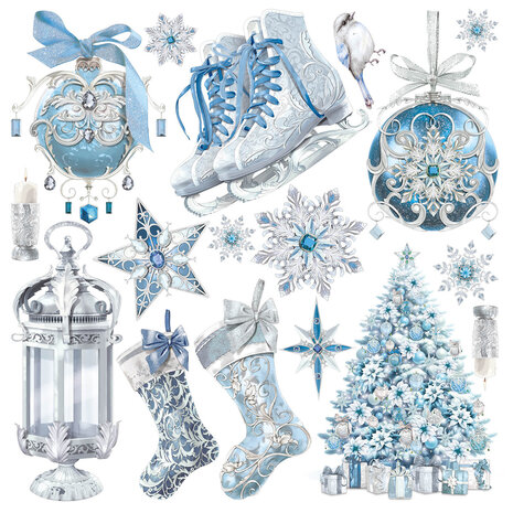 Ciao Bella Elegance of Blue 6x6 Inch Vellum Fussy Cut (6pcs) (CBVQ018) Ciao Bella Elegance of Blue 6x6 Inch Vellum Fussy Cut (6pcs) (CBVQ018)