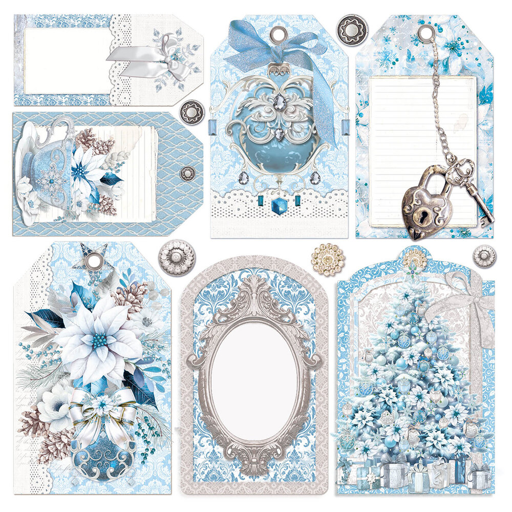Ciao Bella Elegance of Blue 6x6 Inch Vellum Fussy Cut (6pcs) (CBVQ018) Ciao Bella Elegance of Blue 6x6 Inch Vellum Fussy Cut (6pcs) (CBVQ018)