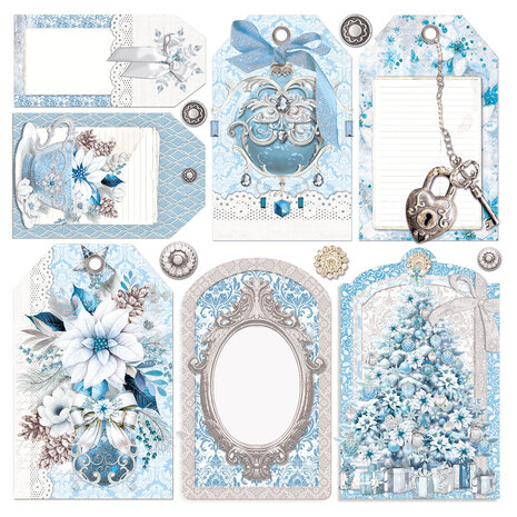 Ciao Bella Elegance of Blue 6x6 Inch Vellum Fussy Cut (6pcs) (CBVQ018) Ciao Bella Elegance of Blue 6x6 Inch Vellum Fussy Cut (6pcs) (CBVQ018)