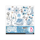 Ciao Bella Elegance of Blue 6x6 Inch Fussy Cut Pad (24pcs) (CBQE079)