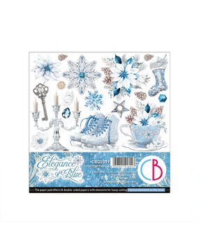 Ciao Bella Elegance of Blue 6x6 Inch Fussy Cut Pad (24pcs) (CBQE079) Ciao Bella Elegance of Blue 6x6 Inch Fussy Cut Pad (24pcs) (CBQE079)
