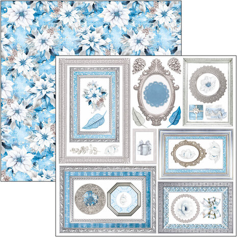 Ciao Bella Elegance of Blue 6x6 Inch Fussy Cut Pad (24pcs) (CBQE079) Ciao Bella Elegance of Blue 6x6 Inch Fussy Cut Pad (24pcs) (CBQE079)