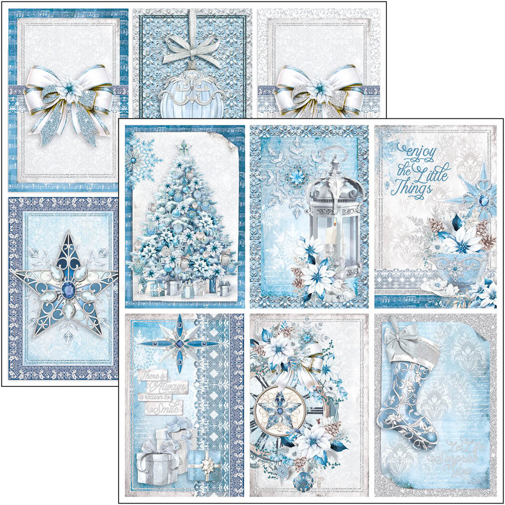 Ciao Bella Elegance of Blue 12x12 Inch Patterns Pad (8pcs) (CBT079) Ciao Bella Elegance of Blue 12x12 Inch Patterns Pad (8pcs) (CBT079)
