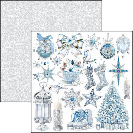 Ciao Bella Elegance of Blue 12x12 Inch Patterns Pad (8pcs) (CBT079) Ciao Bella Elegance of Blue 12x12 Inch Patterns Pad (8pcs) (CBT079)
