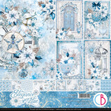 Ciao Bella Elegance of Blue 12x12 Inch Paper Pad (12pcs) (CBPM079)