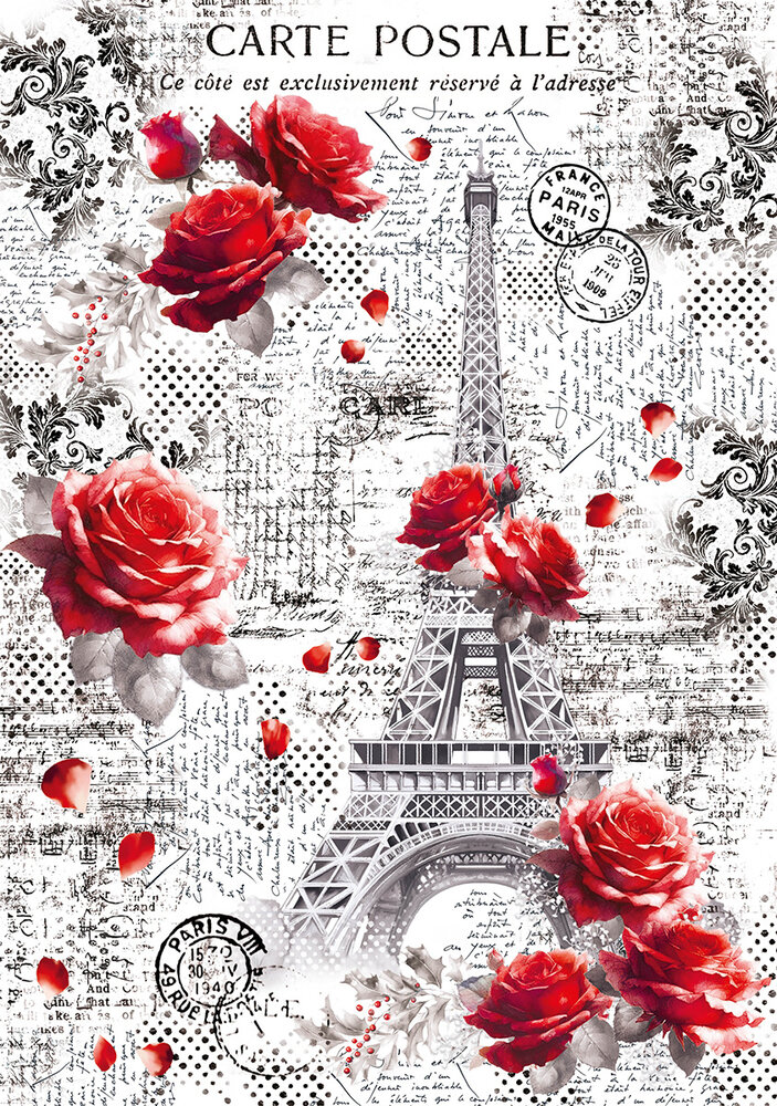 Ciao Bella Paris Je t'aime A4 Vellum Paper Patterns (6pcs) (CBV020)