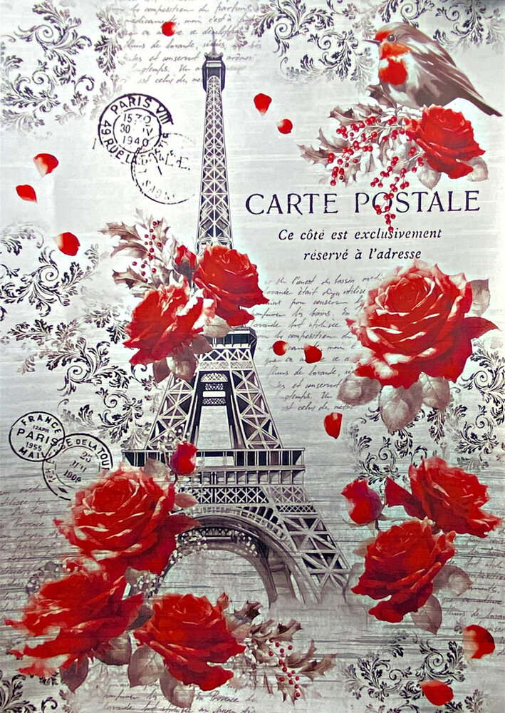 Ciao Bella Paris Je t'aime A4 Deluxe Paper Silver (5pcs) (CBD015) Ciao Bella Paris Je t'aime A4 Deluxe Paper Silver (5pcs) (CBD015)