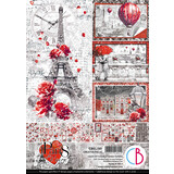 Ciao Bella Paris Je t'aime A4 Creative Pad (9pcs) (CBCL081)
