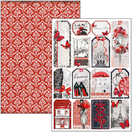 Ciao Bella Paris Je t'aime A4 Creative Pad (9pcs) (CBCL081) Ciao Bella Paris Je t'aime A4 Creative Pad (9pcs) (CBCL081)